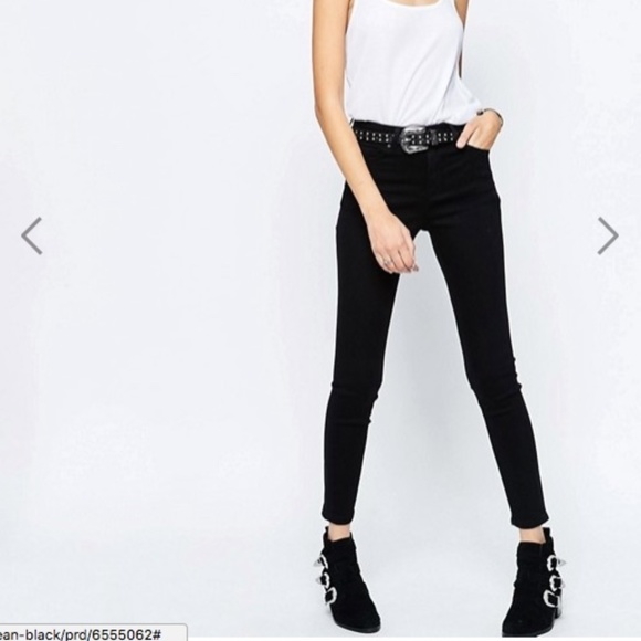 ASOS Denim Ridley High Waist Skinny Jeans 25 - Picture 8 of 8